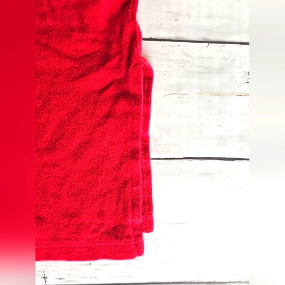 Vintage RARE Victoria's Secret Longsleeve Red Nightgown Dress Top Silver Graphic - Picture 8 of 8